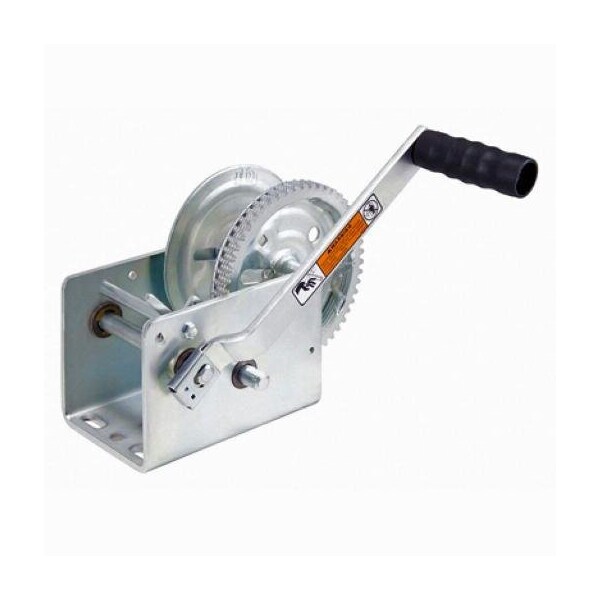 Redneck Trailer Supplies DL Winch, 2 Speed2 Way 2500Lb Zinc W Hand